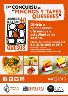 Crivencar selecciona hoy los seis finalistas del I Concursu de `Pinchos y Tapes Queseres`